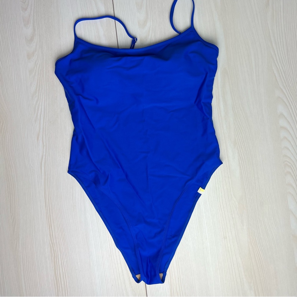Summersalt The Perfect High Leg One Piece x Sara Foster Electric Blue 8